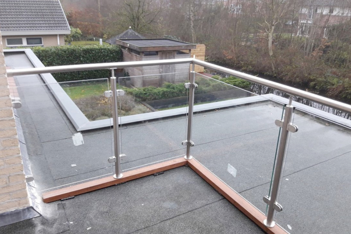 Balustrade glas RVS