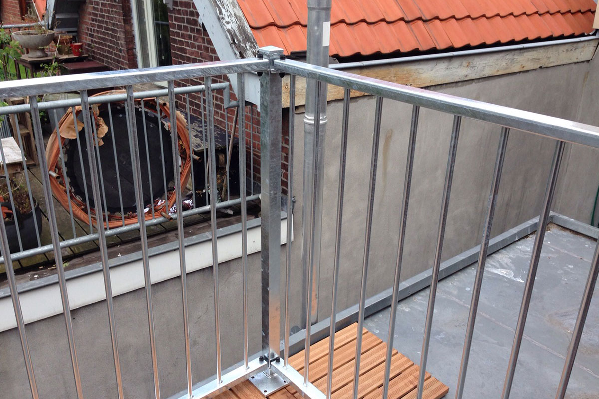 Thermisch verzinkt balkonhek in Rotterdam