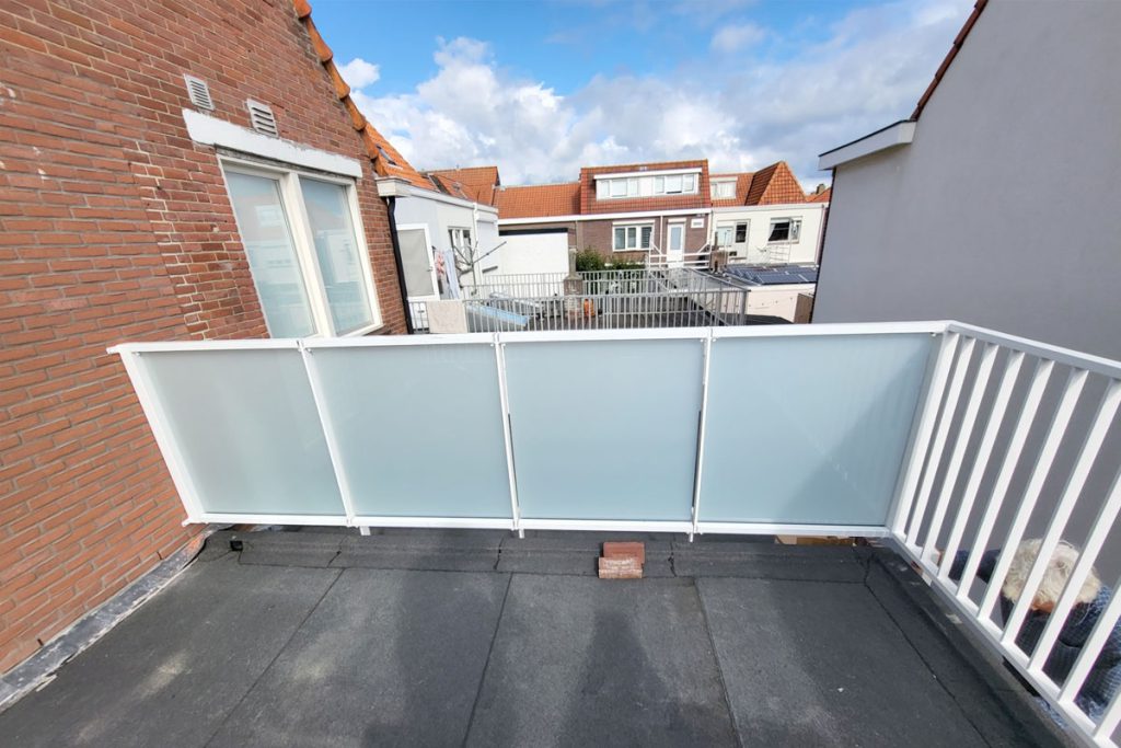 balustrade op dakterras in Katwijk