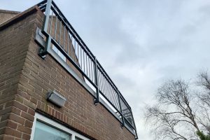 balustrade om dakterras in Zwanenburg