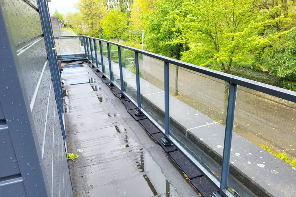 Glazen balustrade in Eindhoven