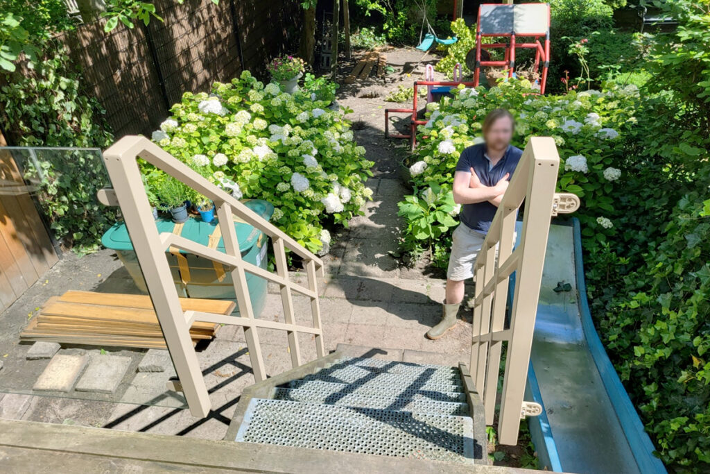 Glazen balustrade en leuning in Rotterdam