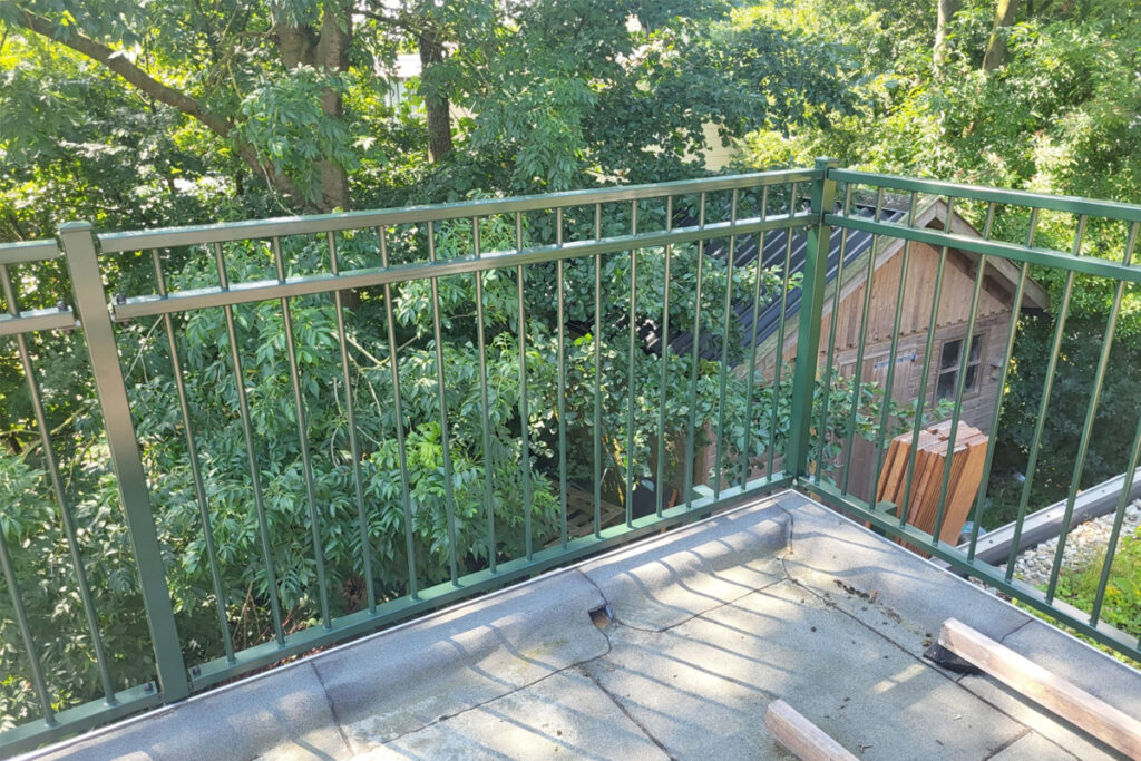 Stalen balustrade in Nijziel