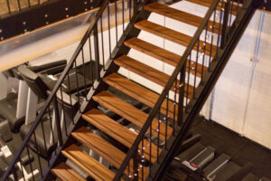 stalen hekwerk voor trap