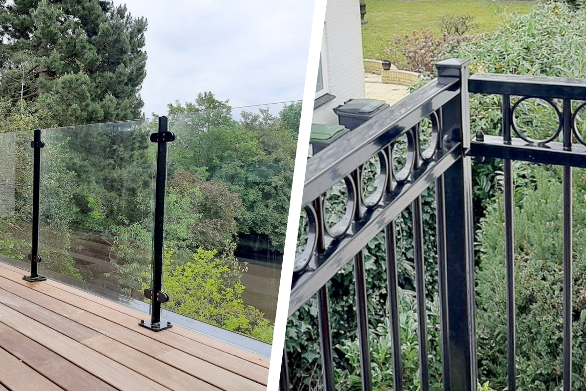 Glazen vs metalen balustrades Overijssel