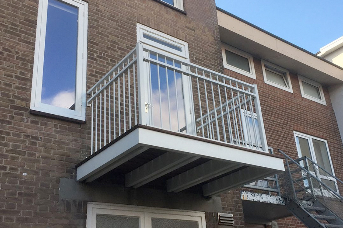is een balkon of terras groter