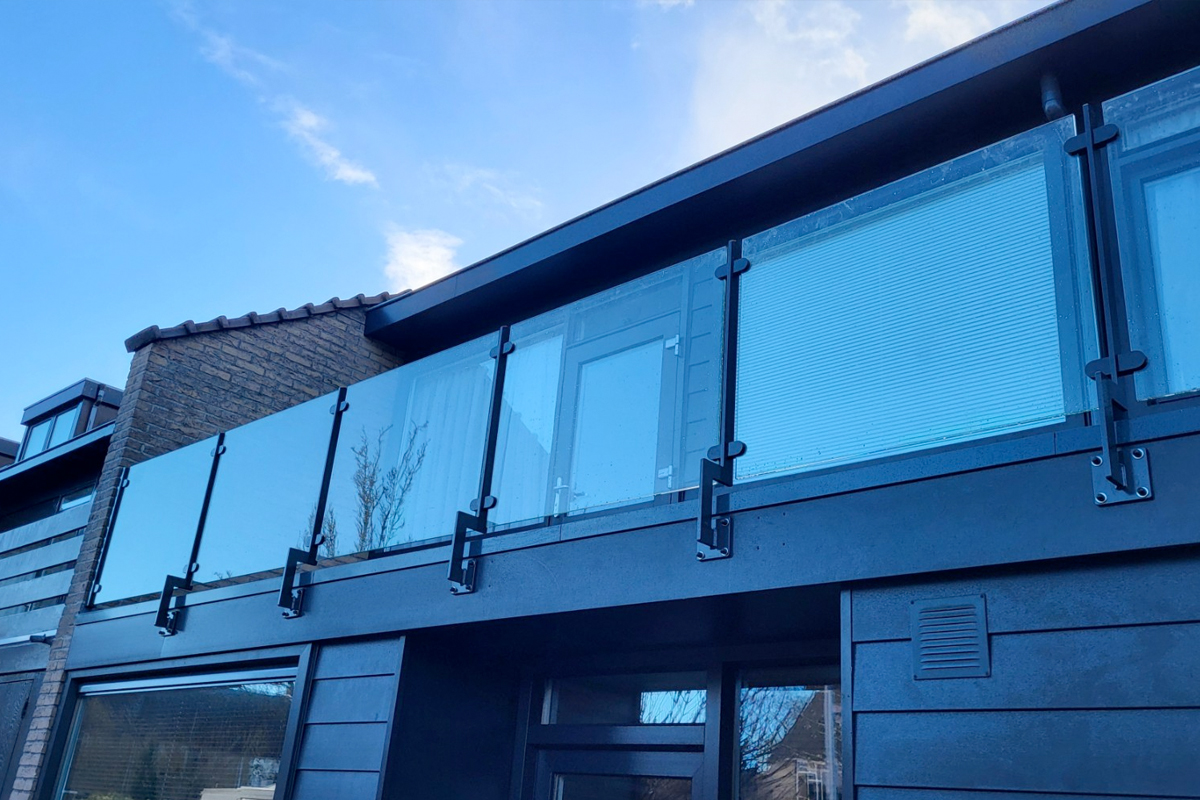 Glazen balustrade in Nieuwkoop