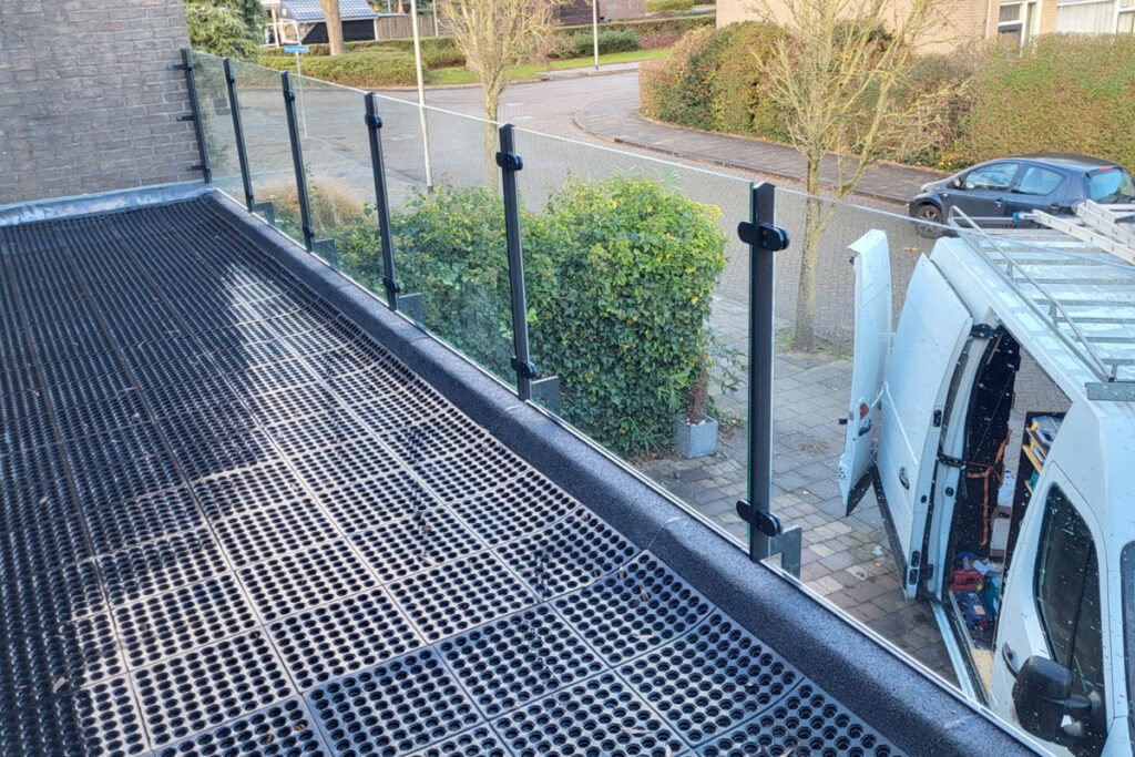 Glazen balustrade in Nieuwkoop