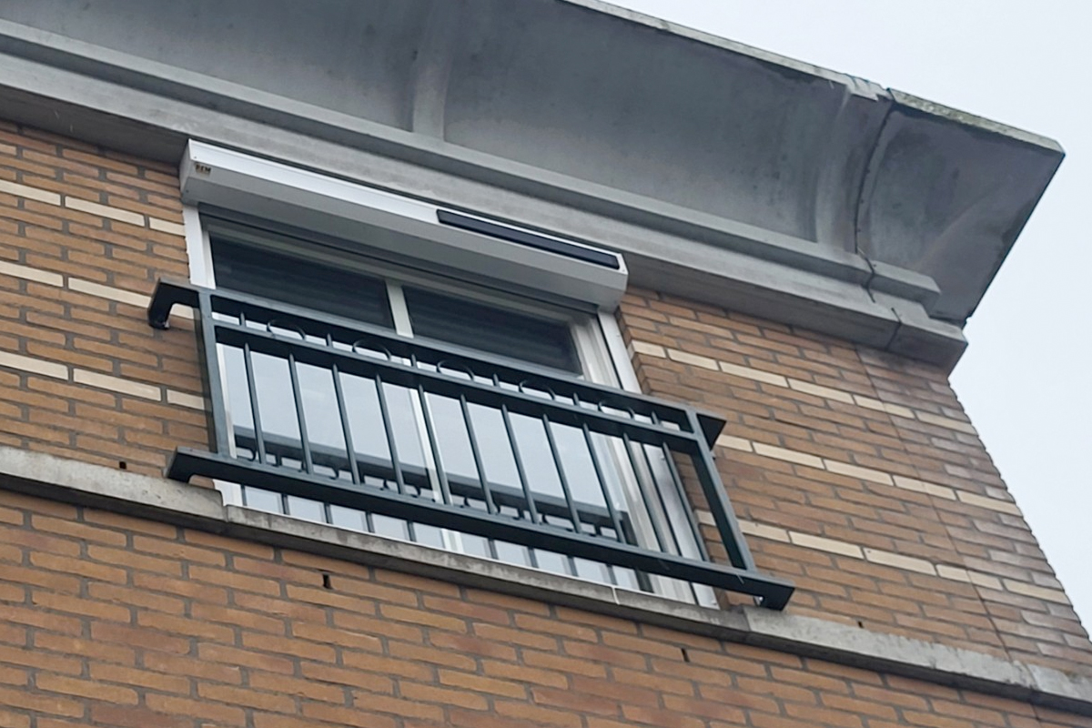Stalen Frans balkonhek in Bergschenhoek