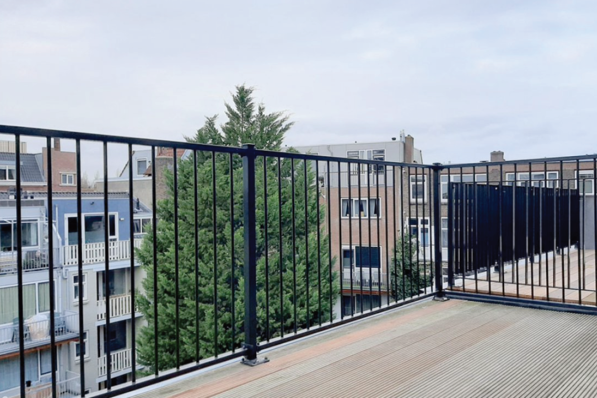 Dakterras stalen hekwerk