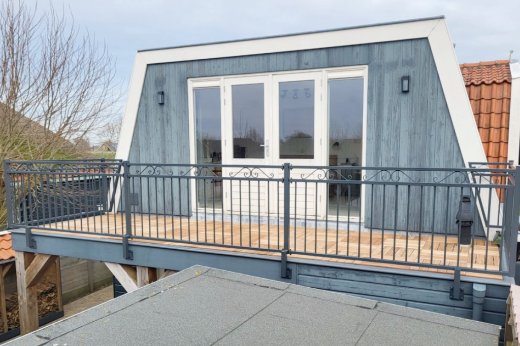 Dakterras stalen hekwerk