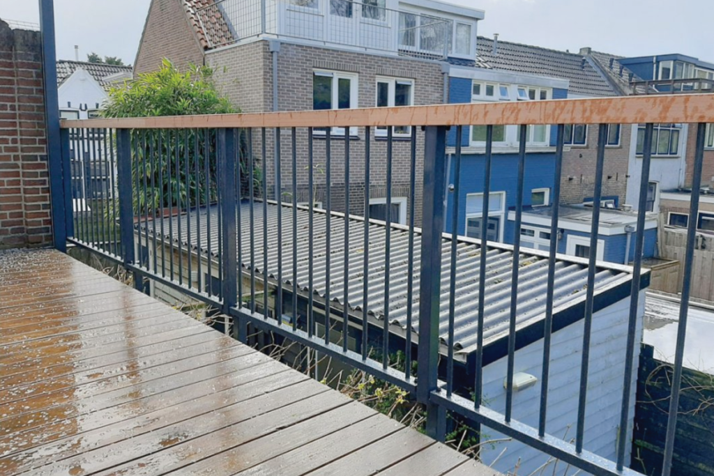 Dakterras stalen hekwerk