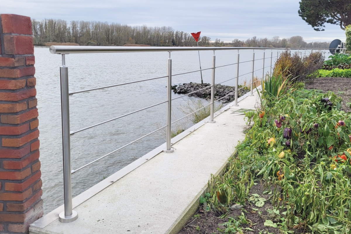 RVS balustrade in Sliedrecht