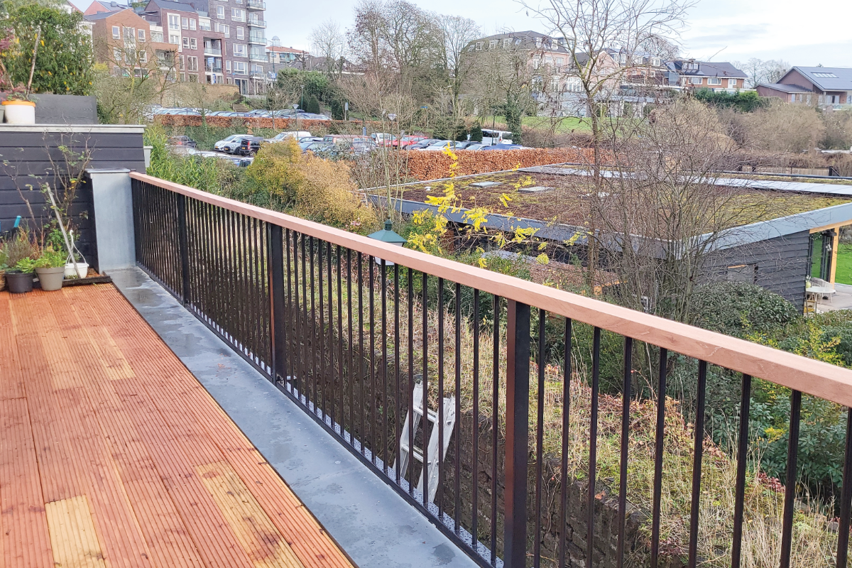 Stalen balustrade in Rhenen