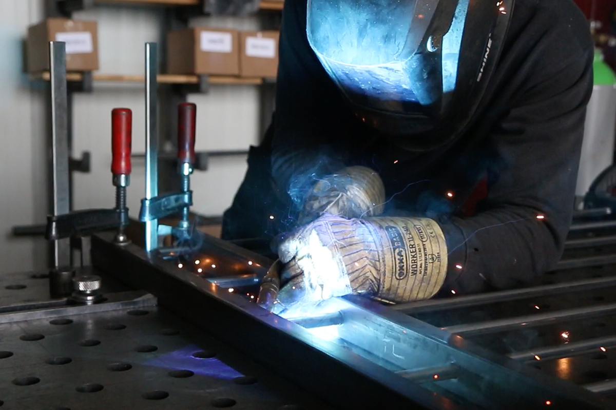 Lassen stalen balkonhek