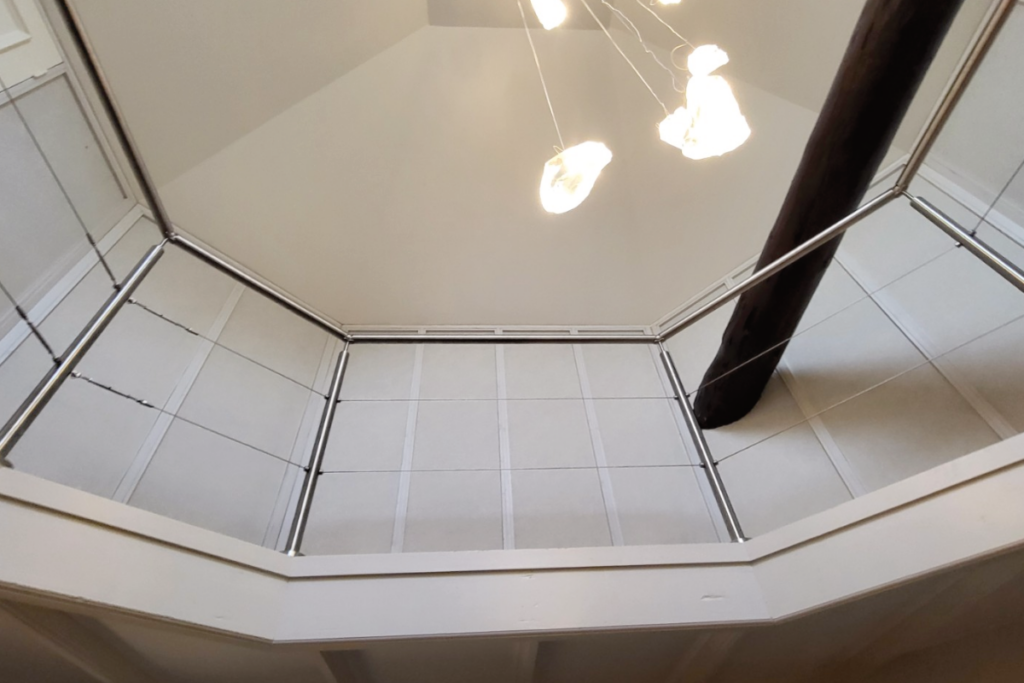 RVS balustrade op vide in Midlaren