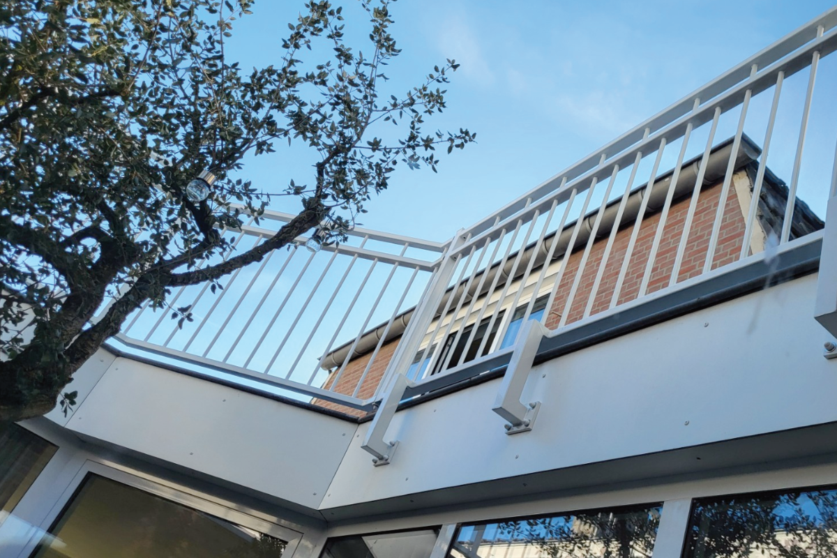 Stalen balustrade in Venray