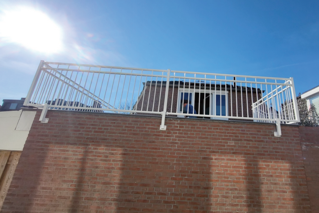 Stalen balustrade in Venray