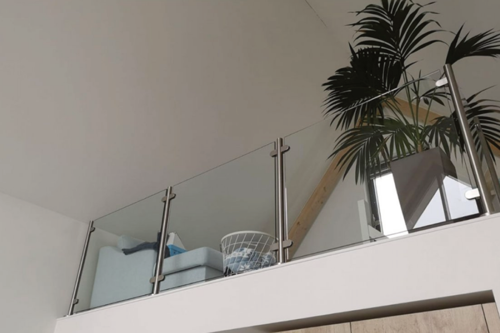Glazen balustrade in Dronten