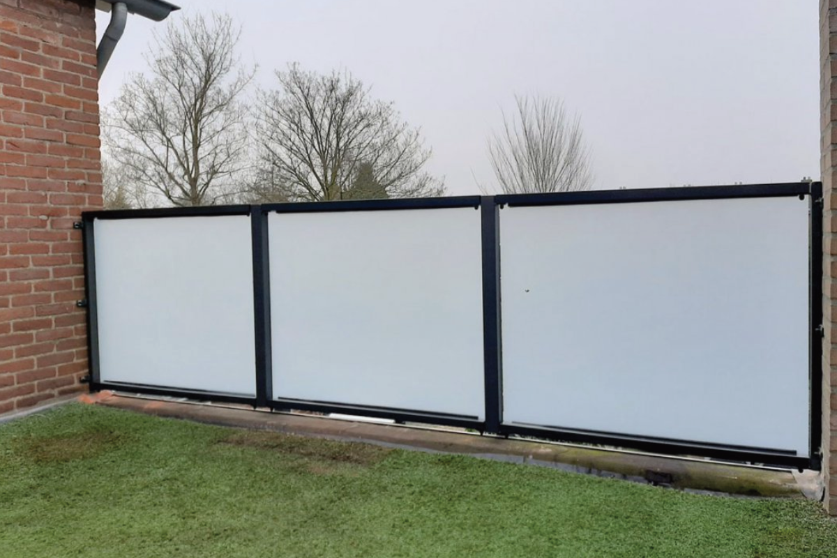 Glazen balustrade in Dronten