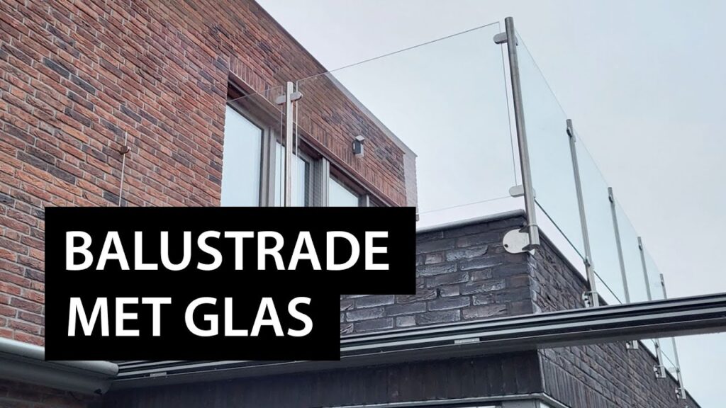 Balustrade met glas