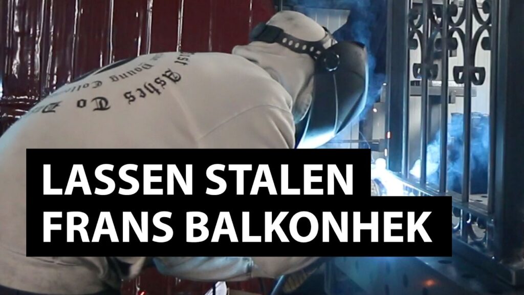 Lassen van een sierlijk Frans balkonhek